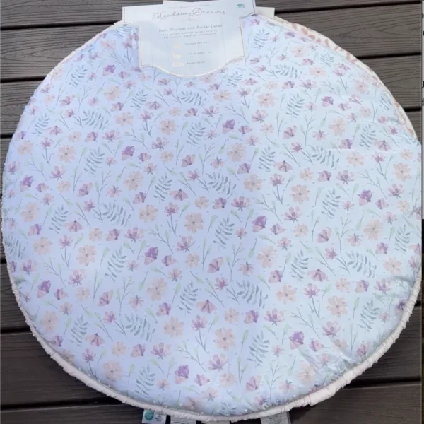 Meadow Dreams- Alfombra de juego para bebés 92cm de diámetro, flores